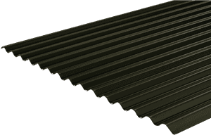 Clip Art Black And White Corrugated Roofing Profile - Black Plastic Corrugated Roofing, HD Png Download PNG image with transparent background