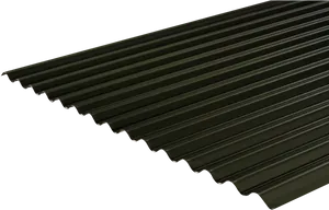 Corrugated Metal Roofing Texture PNG Image