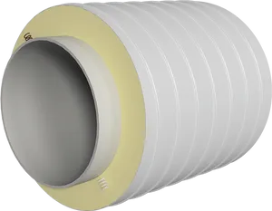 Corrugated Plastic Pipe Profile PNG Image