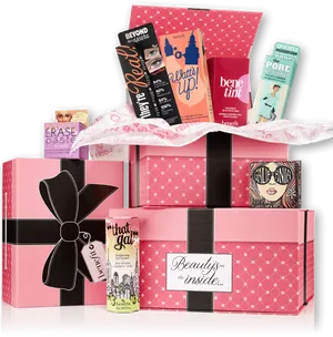 Cosmetic Gift Set Pink Box PNG Image