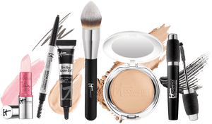 Cosmetics Collection Beauty Products PNG image with transparent background