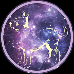 Cosmic Chihuahua Constellation PNG image with transparent background