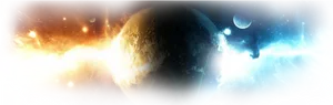 Cosmic_ Confrontation_ Fire_and_ Ice PNG Image