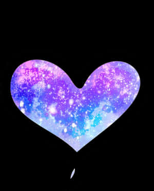 Cosmic Heart Galaxy Love PNG with transparent background