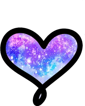 Cosmic Heart Galaxy Love PNG Image