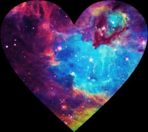 Cosmic Heart Nebula PNG image with transparent background
