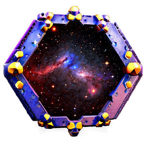Cosmic Hexagon Constellation PNG nvv4 PNG image with transparent background