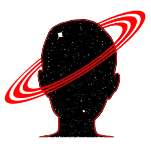 Cosmic Mind Silhouette PNG Image