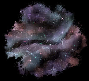 Cosmic_ Nebula_ Artwork PNG with transparent background