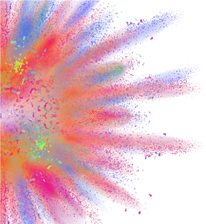 Cosmic_ Splash_ Painting PNG Image