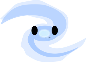 Cosmic Whale Cartoon Character PNG Image