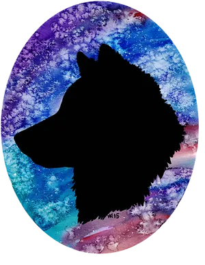 Cosmic_ Wolf_ Silhouette.png PNG Image