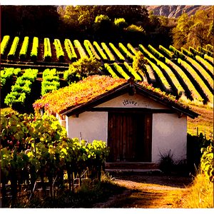 Cottage in a Vineyard PNG rte PNG