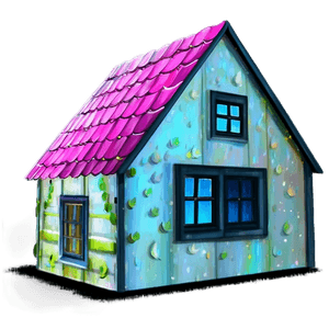 Cottage Under the Stars PNG 06202024 PNG