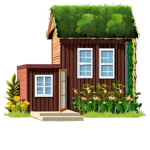 Cottage With A Secret Garden Png Jsm2 PNG Image