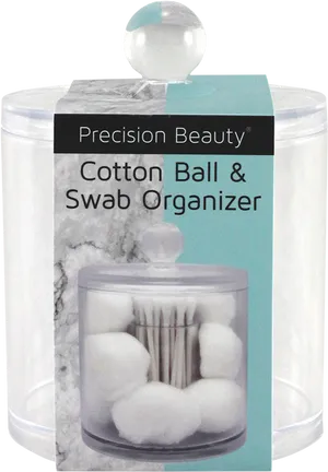 Cotton Ball Swab Organizer Packaging PNG Image