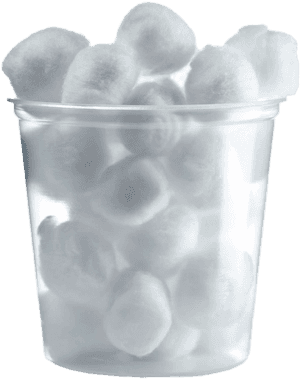 Cotton Balls In Plastic Cup - Cotton Balls Clipart Png, Transparent Png PNG with transparent background
