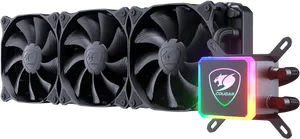 Cougar Liquid Cooling System R G B PNG Image