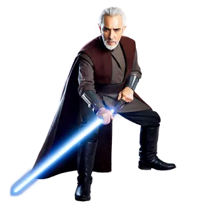 Count Dooku Dueling Stance Png Ync PNG Image