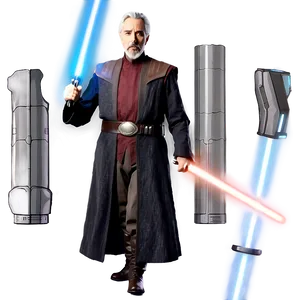 Count Dooku Space Background Png Bun PNG Image