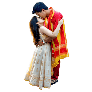 Couple Kiss PNG fde PNG image with transparent background