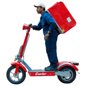 Courier Delivery Scooter PNG 8 PNG
