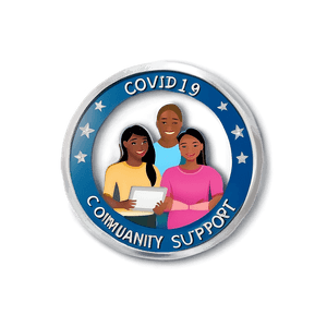 COVID-19 Community Support Badge PNG 86 PNG image with transparent background