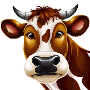 Cow Face Cute Clipart Png 19 PNG Image