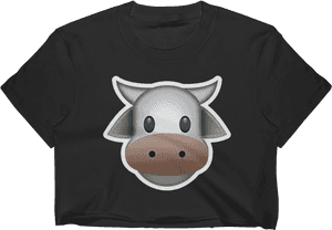 Emoji Crop Top T Shirt - Livestock, HD Png Download PNG image with transparent background