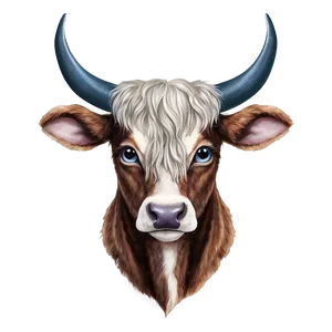 Cow Head With Horns Png Vpr17 PNG Image