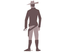 Cowboy Silhouette Vector PNG with transparent background