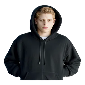 Cozy Black Hoodie Sweatshirt Png Egg PNG Image