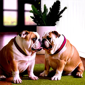 Cozy Bulldogs Indoors Png Tcc PNG Image