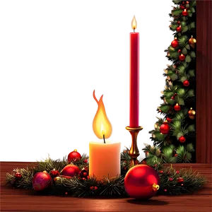 Cozy Christmas Eve Fireplace Png Yuk PNG Image