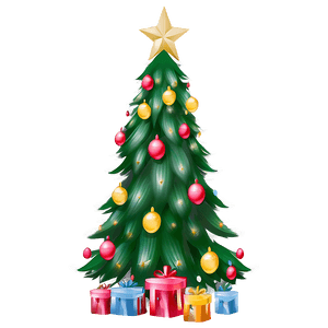 Cozy Christmas Tree PNG 40 PNG image with transparent background