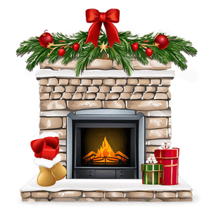 Cozy December Fireplace PNG 06202024 PNG image with transparent background