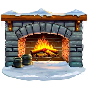 Cozy December Fireplace Png Xkh33 PNG Image