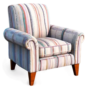 Cozy Fabric Armchair Png Evg86 PNG Image