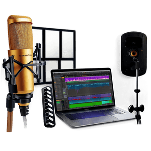 Cozy Recording Studio Setup PNG 72 PNG