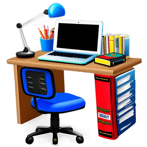 Cozy Study Corner PNG nvq PNG image with transparent background