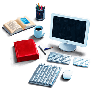 Cozy Study Corner PNG tbe PNG image with transparent background