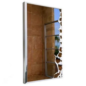 Cracked Bathroom Mirror Png Grd12 PNG Image