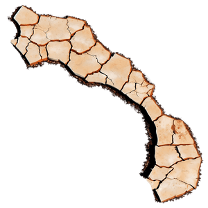 Cracked Earth Effect PNG orw PNG image with transparent background