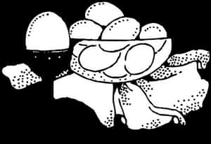 Cracked_ Egg_ Vector_ Illustration PNG with transparent background