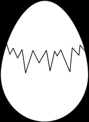 Cracked Egg Vector Illustration PNG with transparent background