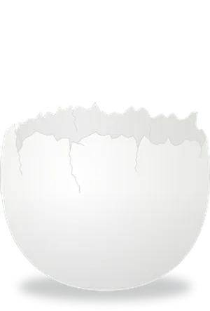 Cracked Eggshell Graphic PNG Image