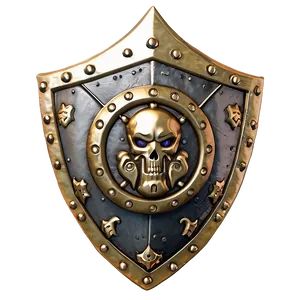 Crafted Gold Shield Png Aqd PNG Image