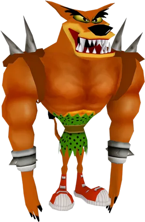 Crash Bandicoot Character Tiny Tiger PNG Image