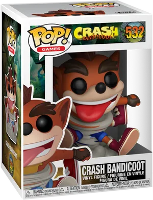 Crash Bandicoot Funko Pop Vinyl Figure532 PNG Image