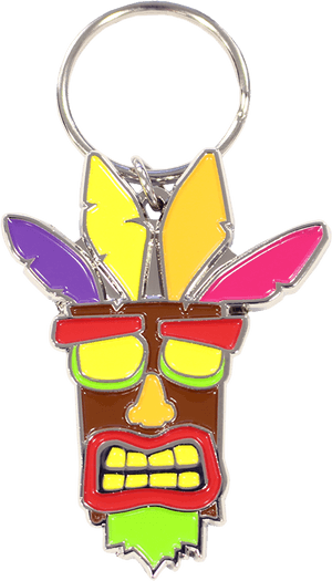 Crash Bandicoot N Sane Aku Aku Keychain, HD Png Download PNG image with transparent background